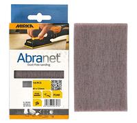 Mirka Abranet Bande abrasive auto-agrippante 81x133 mm grain P240 | Bande abrasive auto-aggrippante micro-perforée grain P240 idéale pour bois mastic peinture plastique ponçage précis rapide