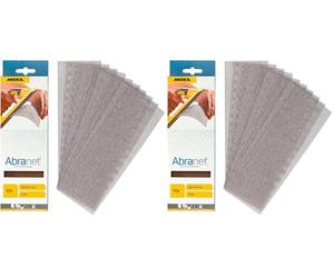 Mirka Abranet Bande abrasive en filet 80x230mm / Feuilles abrasives auto-agrippantes/Grain P120 / 10 pièces / AE175F1012 / pour poncer sans poussière le bois, le mastic, la peinture, le plastique