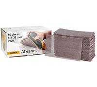 Mirka Abranet Bande abrasive en filet 81x133 mm autoagrippant/grain P120 / 50 pces/pour poncer le bois, le mastic, la peinture, le plastique / 5417805012