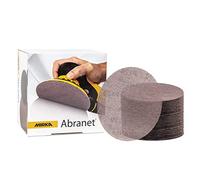Mirka Abranet Disque abrasif auto-agrippant Ø 125 mm P400 50 pcs | Micro-perforé pour réduction poussière Compatible toutes ponceuses excentriques 125 mm Idéal bois mastic peinture plastique