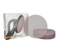 Mirka Abranet Disque abrasif auto-agrippant Ø 225 mm grain P240 | Maille micro-perforée pour poussière réduite adapté au ponçage bois mastic peinture plastique haute durabilité