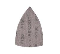 Mirka Abranet Disques abrasifs triangle 100x152 mm auto-agrippant P100 | Disques abrasifs micro-perforés auto-agrippants pour ponçage efficace bois mastic peinture plastique usage professionnel
