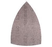 Mirka Abranet Disques abrasifs filet-delta pour ponceuses triangulaires 100x152x152 mm autoagrippant/grain P80 / 10 pcs/pour poncer le bois, le mastic, la peinture, le plastique / AE219F1080