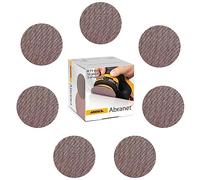 Mirka Abranet Lot de 5 disques abrasifs en maille Ø 77 mm de chaque grain 80, 120, 180, 240, 320, 400, 600/35 pièces, pour toutes les ponceuses excentriques et ponceuses de 77 mm