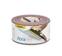 Mirka Abranet rouleau abrasif auto-aggrippant 75 mm x 10 m | Maille micro-perforée pour ponçage efficace du bois mastic peinture plastique compatible ponceuse auto-agrippant