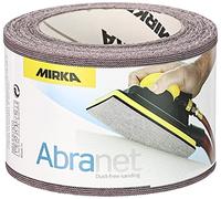 Mirka Abranet Rouleau de ponçage filet 75 mm x 10 m autoagrippant/grain P600 / 1 rouleau/pour poncer le bois, le mastic, la peinture, le plastique / 545BI001613R