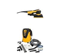 Mirka DEOS II 353 Ponceuse orbitale 81x133mm 300 W ponceuse à faibles vibrations pour un ponçage sans poussière et Aspirateur industriel eau et poussière 25 litres