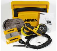 Mirka DEROS 5650CV / Ponceuse excentrique avec aspiration centrale, 2 plateaux de ponçage et autoagrippant dans l'étui/pour papier abrasif Ø 125mm & Ø 150mm / course 5,0mm / MID5650202CA