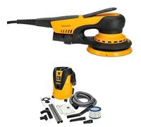 Mirka DEROS II 550 Ponceuse excentrique avec aspiration pour papier abrasif Ø 125mm / course 2,5mm Ponceuse excentrique et Aspirateur industriel eau et poussière 25 litres