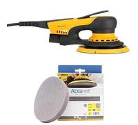 Mirka DEROS II 680 Ponceuse excentrique avec aspiration pour papier abrasif Ø 150mm, course 8,0mm et Abranet Disques abrasifs Ø 150mm autoagrippant, Grain P120, 10 pcs