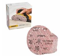 Mirka Disque abrasif auto-agrippant Ultimax Ligno Ø 150 mm grain 400 | Disques abrasifs multifit grain 400 pour ponçage précis bois compatible ponceuses auto-agrippant 100 pièces multi-trous