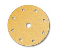 Mirka disque abrasif Gold Ø150 mm auto-agrippant 9 trous P150 100 pcs | Papier abrasif universel pour ponçage plâtre mastic panneaux bois peinture compatible ponceuse 9 trous auto-agrippant