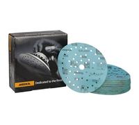 Mirka Galaxy disque abrasif auto-agrippant 150 mm grain 500 | Papier abrasif grain 500 pour ponçage époxy bois compatible ponceuses Multifit 150 mm 50 disques auto-agrippants