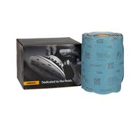 Mirka Galaxy Papier abrasif 15,2 cm - Grain 100, 100 disques/Linkroll - Auto-adhésif PSA - Abrasif de qualité supérieure pour résine époxy, bois, métal - Technologie anti-encrassement et auto-affûtage