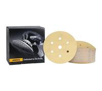Mirka Gold Papier abrasif universel Ø 150mm autoagrippant 7 trous, grain P280, 100 pces/Pour poncer le plâtre, le mastic, les panneaux de particules, le bois, la peinture