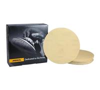 Mirka Gold Papier abrasif universel Ø 150mm / autocollant/grain P400, 100 pces/Pour poncer le plâtre, le mastic, les panneaux de particules, le bois, la peinture