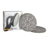 Mirka Iridium Papier abrasif Ø 225mm autoagrippant grain 320/25 disques/Pour ponceuse de cloisons sèches mur et plafond/Ponçage de peinture, mastic, apprêt, bois, acier, matériaux minéraux