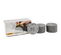 Mirka Iridium Soft Disques abrasifs Ø 77 mm/Grain P2000 / autoagrippant Multifit / 20 pièces/Abrasifs à base de mousse pour un ponçage à sec précis, ponçage de vernis, finition