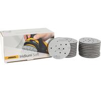 Mirka Iridium Soft Disques abrasifs Ø 77 mm Grain P500 / Velcro Multifit / 20 S