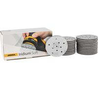 Mirka Iridium Soft Disques abrasifs Ø 77 mm Grain P800 / Velcro Multifit / 20 pces