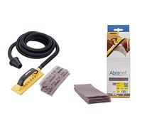 Mirka KIT01HANDY Starkit Handy Outil de ponçage, 80 x 230 mm & 5417505018 Lot de 10 Bande Abranet P180 80x 230 mm Boite DE 50 Coupes, Grain 180