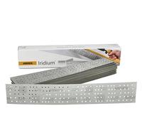 Mirka Papier abrasif auto-aggrippant Iridium 70x400 mm 140 trous | Papier abrasif auto-agrippant 140 trous grain 220 idéal pour peinture mastic apprêt ponçage bois carrosserie