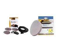 Mirka Roundy 2976027 KIT00ROUND Bloc de ponçage manuel 34 g & AE241F1012 Abranet Poignée P120, 150 mm, 10 par paquet