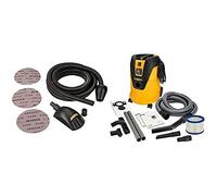 Mirka Roundy Kit Bloc à main avec aspiration / Ponceuse murale à main avec Velcro + Aspirateur industriel Aspirateur eau et poussière