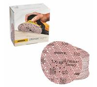 Mirka Ultimax Ligno Ø 150mm Disques abrasifs autoagrippant Multifit/grain 320/100 pièces/Multi-trous/pour poncer les surfaces en bois