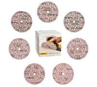 Mirka Ultimax Ligno Disques abrasifs Ø 125 mm auto-agrippant/Pack mixte 10 de chaque grain P40, P60, P80, P120, P150, P180, P240 / 70 pcs/Pour ponceuses excentriques 125 mm