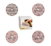 Mirka Ultimax Ligno Disques abrasifs Ø 125 mm auto-agrippant/Pack mixte 10 de chaque grain P80, P120, P150, P180 / 40 pcs/Pour ponceuses excentriques 125 mm