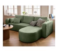 Miro - canapé d'angle réversible - 4 places - convertible avec coffre - en velours texturé