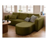 Miro - canapé d'angle réversible - 4 places - convertible avec coffre - en velours texturé