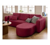 Miro - canapé d'angle réversible - 4 places - convertible avec coffre - en velours texturé