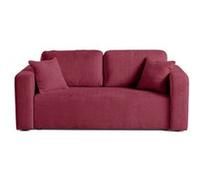 Best mobilier Canapé droit 2 places Miro en velours texturé Prune