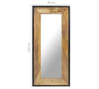 Miroir 110x50 cm Bois de manguier massif_2 ans garantie_91700