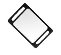 Miroir à main avec double poignée, tenu pour salon de coiffure, salon de coiffure et accessoires de barbier tenu pour le maquillage grand salon de poche