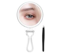 Miroir à main réglable | Miroir grossissant x 30 x 50 | Pour femmes hommes beauté salle de bain rasage bureau mur salon dortoir maison sac à main