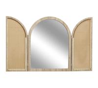 Miroir à volets en mdf et canage Bali.