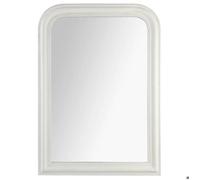 Miroir ""Adèle"" bois blanc 74x104cm - Atmosphera Créateur d'intérieur