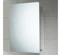 MIROIR-ARMOIRE DE SALLE DE BAIN AVEC PORTE COULISSANTE EN ACIER 46x66x12 CM