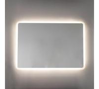 MIROIR AVEC BORDS SABLÉS ET ÉCLAIRAGE A LED INTÉGRÉ 100X70 CM