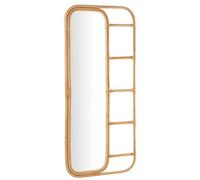Paris prix Miroir échelle en rotin Ellen - Beige