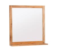 Miroir avec étagère Naturel Home 60x61,5 cm, bois (HOMEZRC)