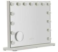 Paris prix Miroir mural LED Hollywood - Blanc