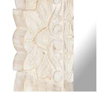 Miroir Blanc 110x50 cm Bois de manguier massif_2 ans garantie_27046
