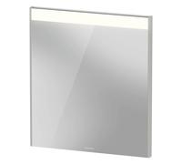 Miroir Brioso de Duravit 62,0 x 3,5 cm avec éclairage LED, BR702101818, Couleur: Décor blanc mat, poignée blanche matte