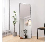 Miroir corps complet - Superaly - 162×53cm - avec cadre en alliage d'aluminium - noir
