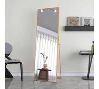 Miroir corps complet - Superaly - 162×53cm - avec cadre en alliage d'aluminium - Or
