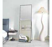 Miroir corps complet - Superaly - 165×60cm - avec cadre en alliage d'aluminium - noir
